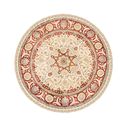 عکس فرش گرد و بیضی